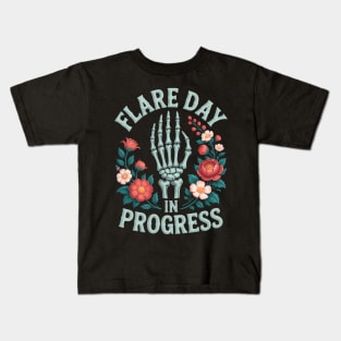 Chronic Illness Flare Day In Progress Spoonie Awareness Kids T-Shirt